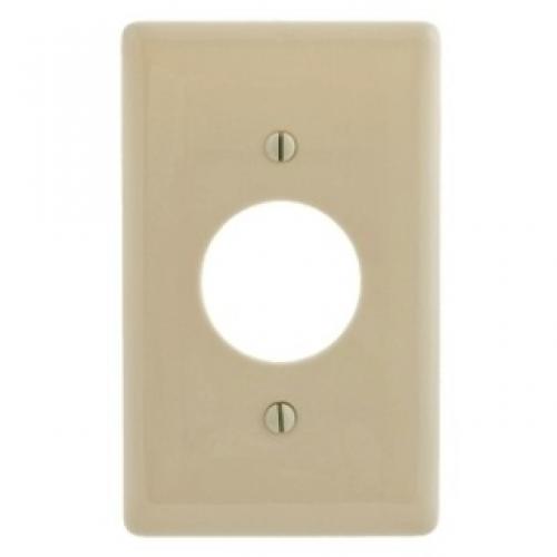 WALLPLATE, 1-G, 1.40IN OPNG, AL